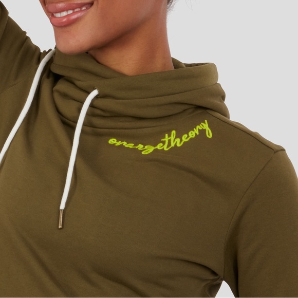 🆕With Tags ORANGETHEORY Army Green Sweatshirt, Size Medium - Picture 2 of 8